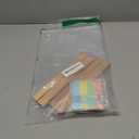 2 PCS Large-Size Monitor Memo Board with Removable Wooden Base, Acrylic Portable Sticky Note Holder for Computer Monitors, Transparent Message Board Sign with Sticky Notes