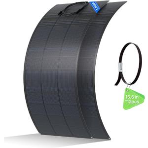ECO-WORTHY 2PCS 200W Flexible HJT Solar Panels 18V ETFE 18BB