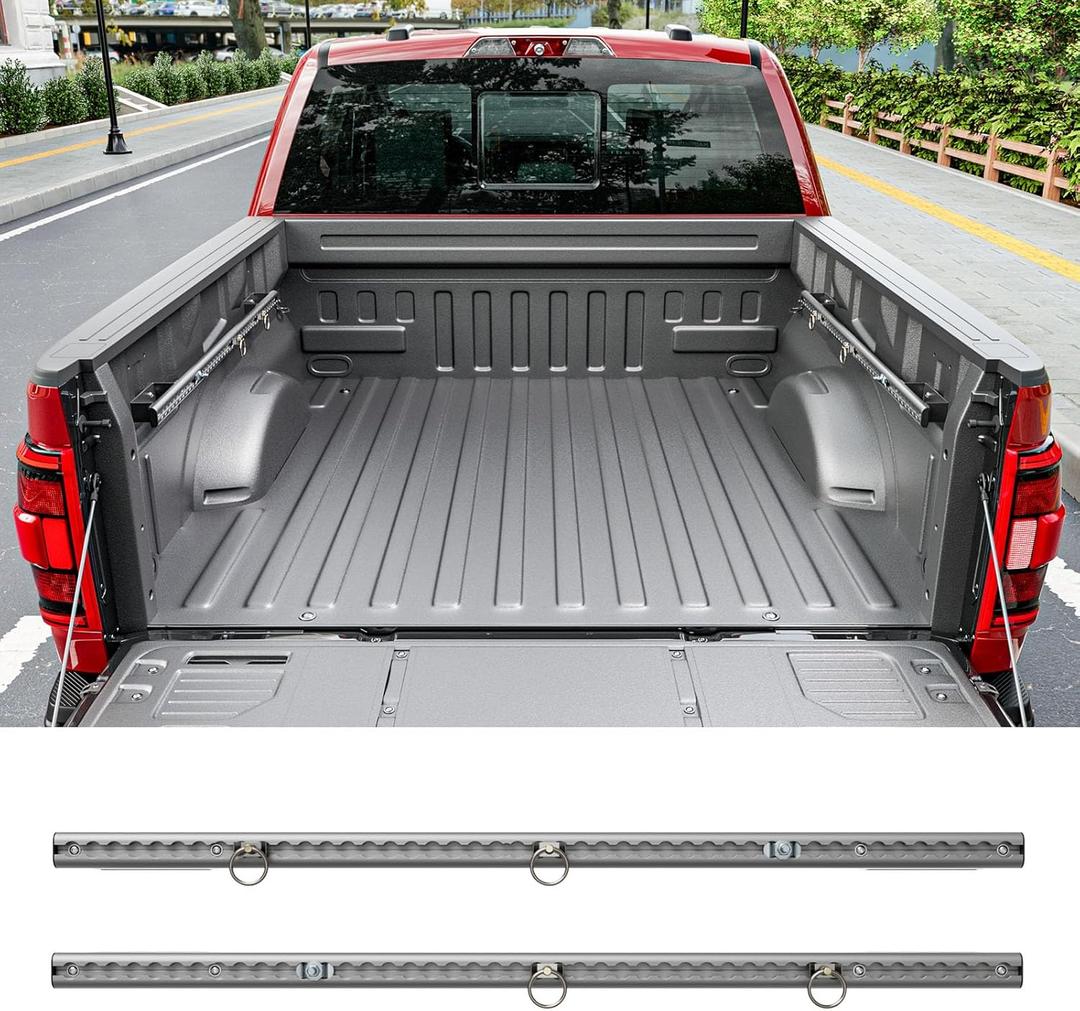 SZYANG Truck Bed Rail System Compatible with 2015-2026 Ford F150 5.5FT Side Trail Rail System Side Track Tie Down Track Replacement for 2015-2026 Ford F-150 Accessories