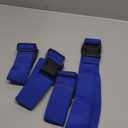 4Pcs Luggage Straps for Suitcase Travel Accessories TSA Approved, 80In Long Belts to Keep Your Suitcase Secure, Adjustable Bag Straps with Quick-Release Buckle for Travel Bag Closure, Blue (L80" x W2")