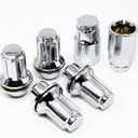 Set of 4 14x1.5 Veritek OEM Style Factory Replacement Chrome Lug Nut Wheel Locks w/ 2 Keys for Toyota Sequoia Landcruiser Tundra Lexus LX