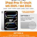 SEYMAC stock Case for iPad Pro 11-inch M5-M4 2025-2024, Shockproof Heavy Duty Case with Screen Protector, Pencil Holder, Rotating Stand, Hand Strap, Shoulder Strap, Orange