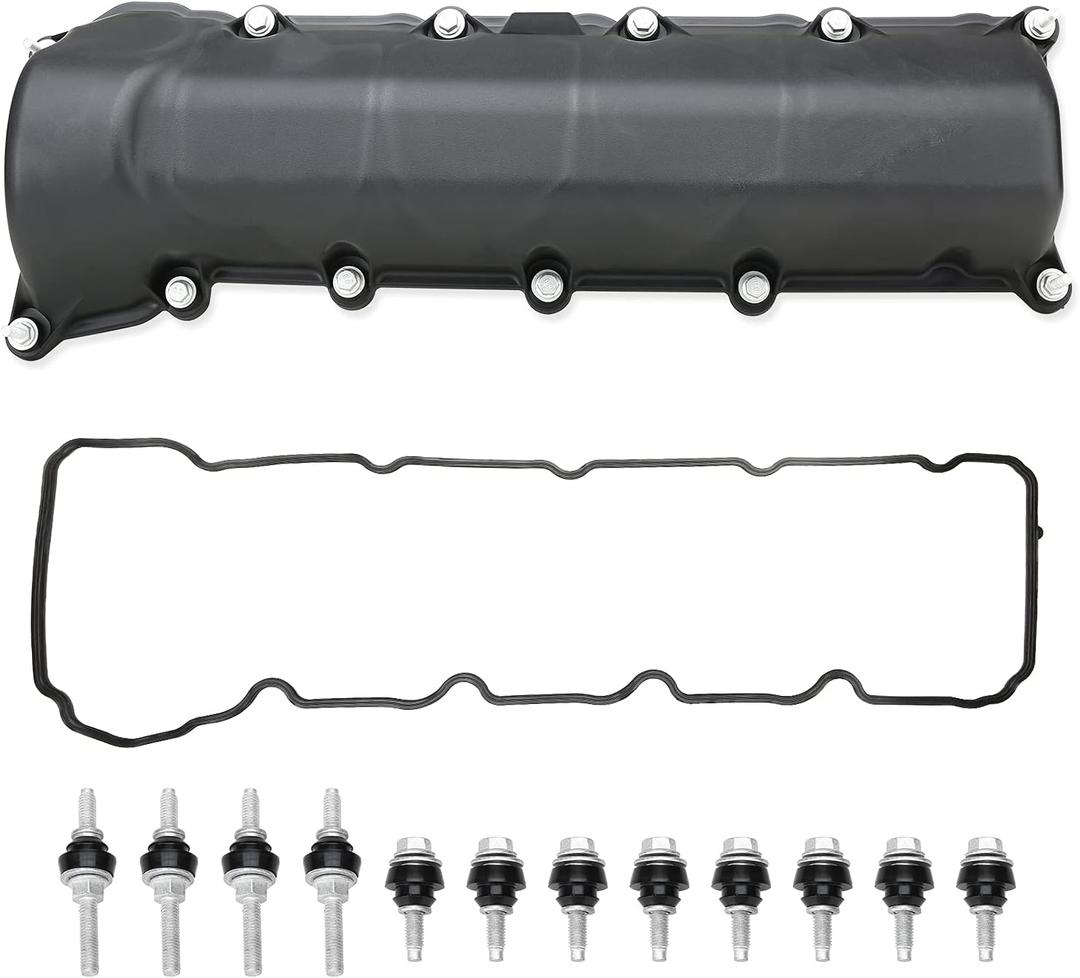 MITZONE Right Side Valve Cover with Gaskte and Bolts Compatible with 2001-2007 Dodge Ram 1500 Durango Dakot Jeep Commander Grand Cherokee 4.7L V8 Replace # 53021828AA 264-929