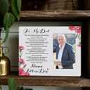 IAXIC Fathers Day, To Dad Photo Frame Gifts, Wooden Picture Frame Gift, Daughters Picture Tabletop Frame, Gifts for Dad from Daughter Son