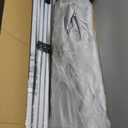 Favofamilie 10x10 Pop Up Canopy - Instant Setup Beach Tent with Wheeled Carry Bag, 8 Sandbags & 4 Guy Lines - Portable Sun Shade for Camping, Events, Silver Coated Top, White