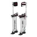 VEVOR Drywall Stilts, 18''-30'' Adjustable Aluminum Tool Stilts with Protective Knee Pads, Durable and Non-Slip Work Stilts for Sheetrock Painting, Walking, Taping, Silver