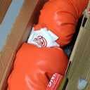 Whoobli Punching Bag for Kids and Toddler Incl Boxing Gloves| 3-10 Years Old Adjustable Kids Punching Bag with Stand| Sports Toy for Boys| Ideal Christmas Birthday Gift for Children; New 2025 (Red White)