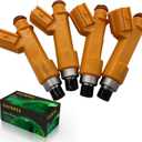4Pcs FJ453 23250-0M010 Fuel Injectors Fuel Spray Nozzle 12 Holes Disc Engine For 2010-2012 Lexus HS250H, 2003-2011 Toyota Camry 2.4L l4 Replace#23209280602325028060232500H050232090H050