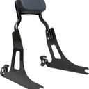 YHMOTO Chopped Detachable Passenger Backrest Sissy Bar For Harley Dyna STREET BOB FXD FXDB FXDL FXDLS 2006-2017 (Black)
