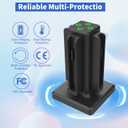 Charging Dock for Nintendo Switch 2 Joy Con, [Supports Dual-Direction Charging] Controller Charger Stand Station Compatible with Switch 2 Joy Con Accessories, Black