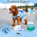 2-Pack Dog Summer Dress Breathable Puppy Cat Dresses with Bowknot Pet Summer Cool Outfits Skirts with Sea Fish Dolphin Patterns for Small Medium Dogs, M