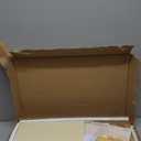 ROBOTIME Play Kitchen Toy Fridge - Wooden Toy Refrigerator with Accessories, Pretend Play Kitchen Set for Kids & Toddlers, Freezer with Play Food for Ages 3+ (Creamy Rustic Style)