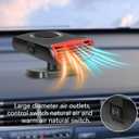 150W 12V Car Heaters Portable Car Heater, Auto Heater Fan Fast Heating Quickly Defrost Defogger Heating Cooling Fan, Car Windshield