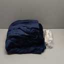 Tefici Electric Heated Blanket Throw, Super Cozy Soft 2-Layer Flannel 50" x 60" Heated Throw with 6 Heating Levels & 4 Hours Auto Off, Machine Washable, ETL&FCC Certified, Home Office Use,Blue