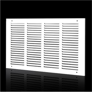 16x10 Return Air Grille Fits 16"Wx10"H Duct Opening,Air Return Vent Cover for Sidewall or Ceiling,Solid Steel AC HVAC Cold Air Return Grille Cover Without Filter House,Outer Dimension:17.75WX11.75"H