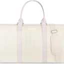 3Pcs Garment Duffle Bags for Travel Convertible Carry on Garment Bag for Women Men Travel Duffle Bag Includes Shoe Pouch & Hanging Suit Bag for Clothes/Dresses, Beige