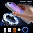 Magnetic for iPhone 17 Pro Case, (Compatible with Magsafe) Curly Wavy Frame Hard Translucent Matte Clear Back Cover for Women Men TPU Bumper Shockproof Phone Case (Gray)