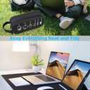 Electronics Organizer Travel Cable Cord Case Sleeve Soft Carrying Accessories Storage Bag Portable Double Layers All-in-One Pouch for USB Drive Charger Earphone,Zipper Wallet