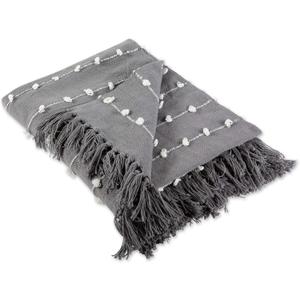 DII Woven Loop Throw Collection, 50x60, Gray