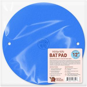 5 x Pottery Head Bat Mate - 12" Universal Pad for Pottery Bats for Better Stability - Anti-Slip Mat with Pin Holes for Pottery Wheel Bats - Ceramic & Pottery Tools for Trimming - Clay Sculpting Tools