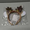 Reindeer Antlers Headband: Deer Hair Hoop Party for Halloween Christmas Birthday and Dance Parties