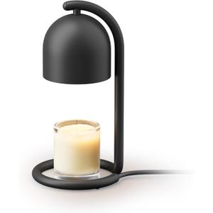 SwitchBot Smart Candle Warmer Lamp with Timer & Voice Control  Dimmable Flameless Candle Wax Melter, Matter-Enabled for Apple Home & Alexa, Perfect Valentine & Birthday Gift for Women, Home Decor (Black)