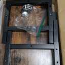 Step Stool, NomNest HeightAdjustable Wooden Step Ladder Metal Foot Stool Small Kitchen Stool Helper for Toddler Adults, Ladder Chair for Home Bedside Bathroom Sink PottyBlack