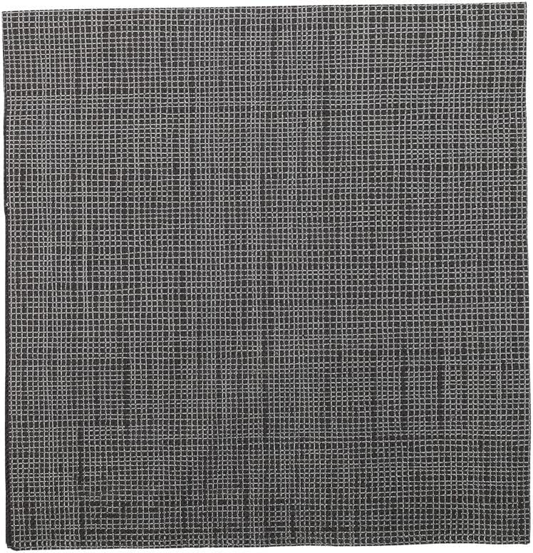 Restaurantware Luxenap 15.5 x 15.3 Inch 2-Ply Dinner Napkins 50 Disposable Napkins - Linen Feel With White Threads Black Paper Folded Napkins Square For Lunch Dinner Or Everyday Use