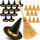 28Pcs Mini Witch Hats, Small Witch Hat for Crafts Halloween Party Decorations