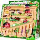 Magnetic Color and Number Maze, Montessori Wooden Toys for Ages 2-4,Sensory Toys,Fine Motor Skills Toys for Boys Girls 3-5 Years Old