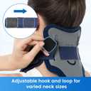 Velpeau Neck Brace for Neck Pain and Support, Soft Cotton Pads, Cervical Collar Restricting Cervical Motion, Relieves Discomfort and Spine Pressure (Foam Padded Neck Brace, One Size)