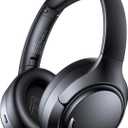 Hybrid Active Noise Cancelling Bluetooth 6.0 Headphones 120H Playtime 6 ENC Clear Call Mic, Over Ear Headphones Wireless with Hi-Res Audio Comfort Earcup Low Latency ANC Headphone for Travel Workout (Black)