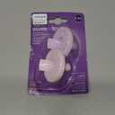 Philips Avent Soothie Orthodontic Baby Pacifiers, 100% Silicone Pacifiers, One Piece, BPA-Free, for Babies 0-3 Months, 2 Lilac and 2 Pink, 4 Pack, Model SCF190/70
