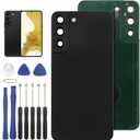 Back Cover Glass Replacement for Samsung Galaxy S22 Plus 5G 2022 Rear Back Glass Replacement with Repair Tool Kits(Color: Phantom Black)