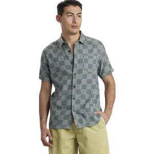 Unionbay Men's Bradley Short Sleeve Gauze Button Down Shirt, Snow Pine, XL