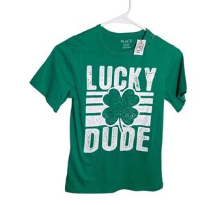Kids/Toddler "Lucky Dude" St. Patrick's Day Shirts, 2Pack, Size XS, 4T