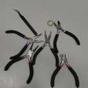 5Pcs Jewelry Pliers Set Jewelry Making Pliers Tools Kit Include Jewelry Making Needle Nose Chain Nose Round Bent Pliers Wire Cutter for Bracelet Beading DIY Craft Jewelry Making Supplies (Eq 5pcs-black)