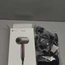 slopehill Professional Ionic Hair Dryer, Powerful 1800W Fast Drying Low Noise Blow Dryer with 2 Concentrator Nozzle 1 Diffuser Attachments for Home Salon Travel (Black)