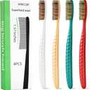 Large Head Super-Hard Toothbrush with Long Head Adult Toothbrush whitening Teeth 4 Pieces