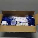 4ft Lighted Artificial Blue Christmas Tree, Not Pre-lit Blue Tinsel Pine Trees with Lights, Ideal for Ideal for Home, Office, and Xmas Party Dcor - Includes Stand