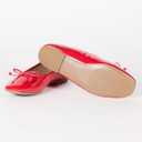 The Drop Women's Pepper Ballet Flat with Bow (8, Red Patent)