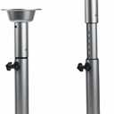 Hoffen Boat Table Pedestal Leg, Adjustable Aluminum Table Base Stand Leg, Pontoon Boat Tables and Mounts, RV Tables Pedestal, 7 inches x 7 inches x 28 inches