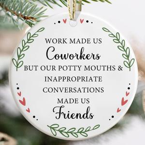 Coworker Ornament - Thank You and Appreciation Gifts for Christmas - Gift Exchange - Christmas Ornaments