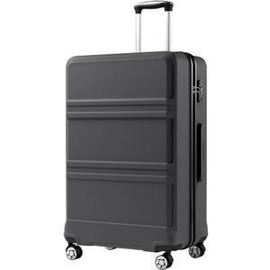 Kono 28 Inch Luggage Expandable Suitcase with Spinner Wheels TSA Lock Lightweight PC+ABS Hardside Large Checked Luggage Durable Rolling Suitcase Grey