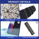 32.5 Inch American Mahjong Mat for Table, Non-Slip & Noise Reduction Gaming Mat with Drawstring Bag, Perfect for Poker, Board Games, Card Games, Tile Games, and Dominoes