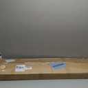 Multi-Functional Double Rods Clothes Rack Metal Garment Rack with Rolling Wheels and 2-Tier Shoe Storage Shelf 3 Side Compartments & 4 Hooks for Clothes Shoes Bags Organization (120cm White)