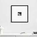 eletecpro 16x16 Picture Frame Set of 6, Display 4x4 with Mat, Black