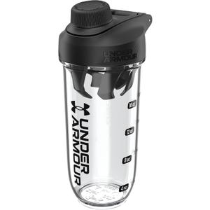 Under Armour UA 24oz Clarity Shaker Bottle Clear/Black OSFA