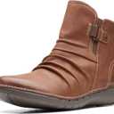 Clarks Womens Un Loop TopAnkle Boot (Brown) 9.5