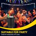 Champagne Bucket with Stand,5L Ice Bucket with Stand,Wine Chiller Bucket,Stainless Steel Champagne Stand for Wedding KTV Club BBQ Party Home Outdoor Black